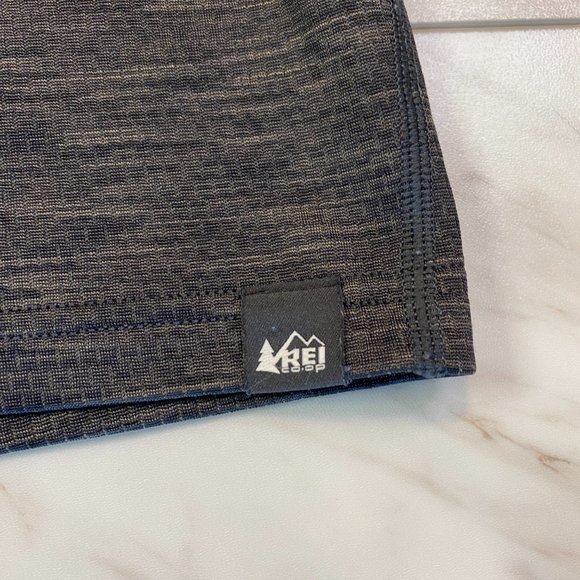 REI Co-Op Long Sleeve 1/4 Quarter Zip Gray Midweight Base XLarge Tall XLT - Picture 4 of 6